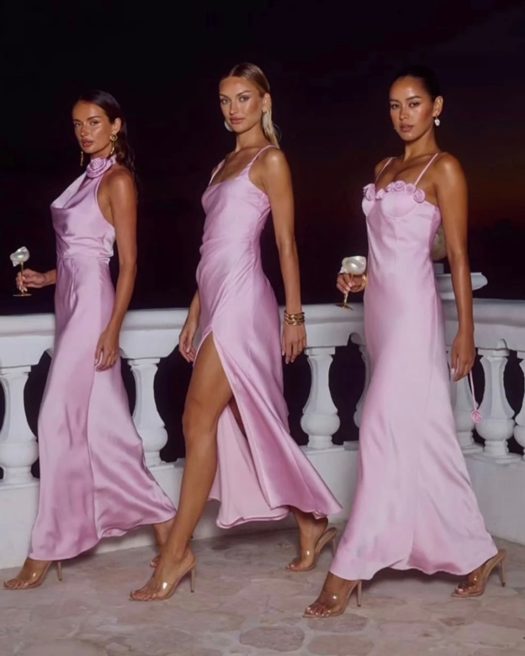 Pink Bridesmaids Dresses