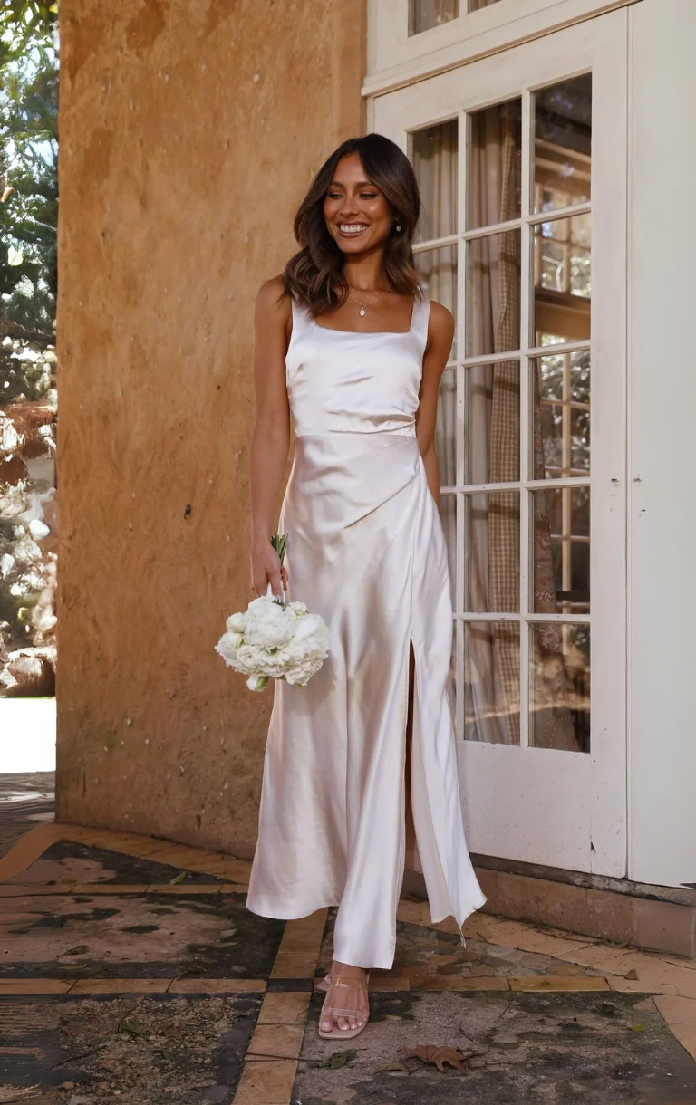 Alaria Maxi Dress - Champagne