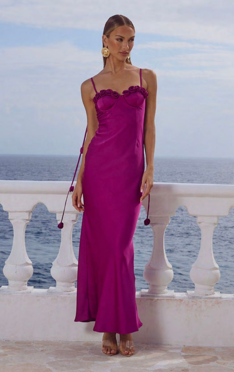 Lavena Maxi Dress - Plum