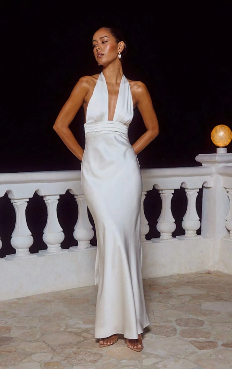 Sylvie Maxi Dress - Pearl