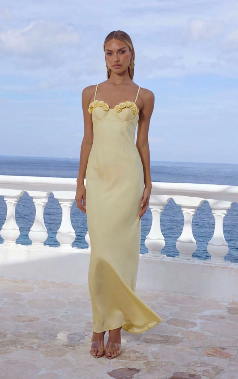 Lavena Maxi Dress - Buttermilk