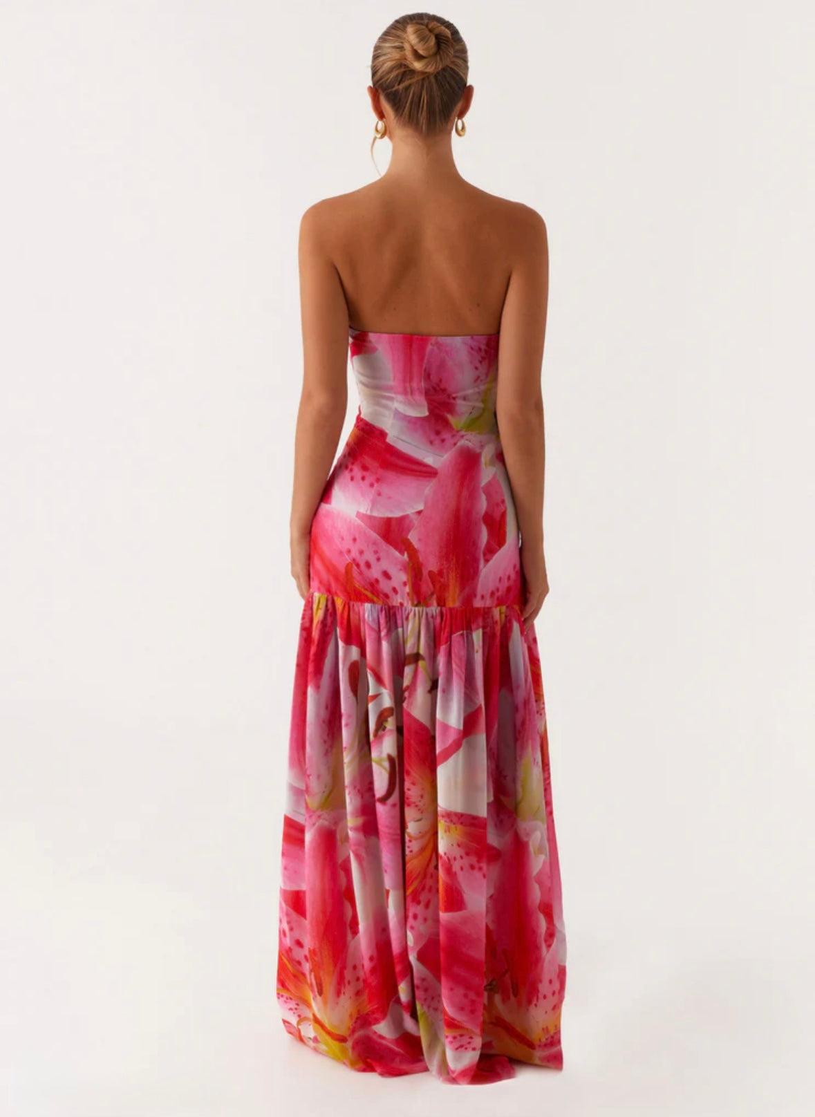 Santorini Maxi Dress - Pink Floral