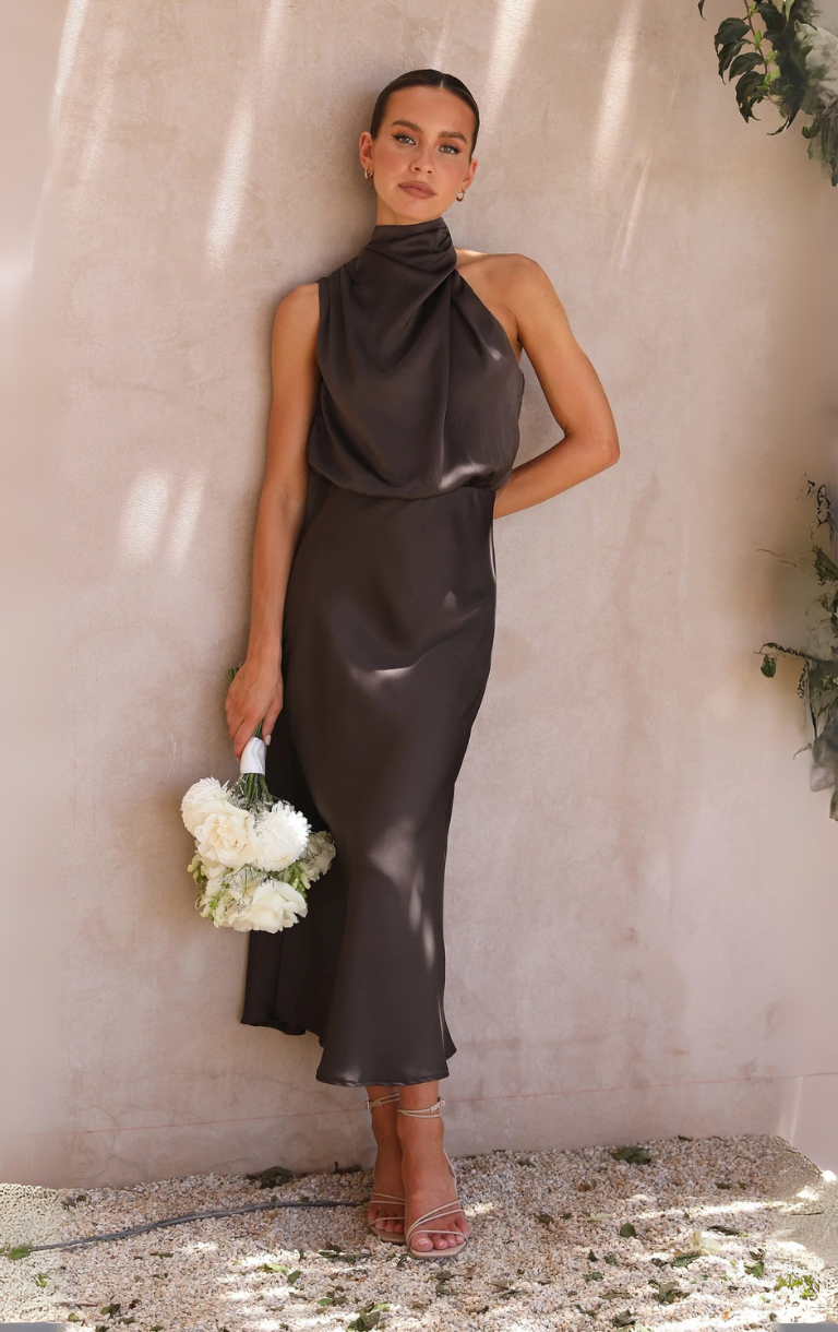 Esther Maxi Dress - Espresso