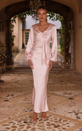 Ivy Long Sleeve Maxi Dress - Pink