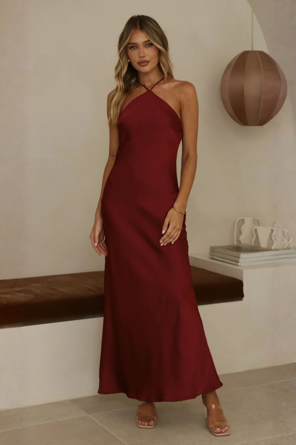 Chiara Maxi Dress - Wine