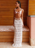 Jade Maxi Skirt - Apricot