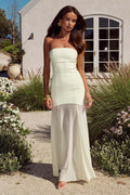 Remi Strapless Maxi Dress - Lemon