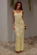 Lene Scoop Neck Maxi Dress - Lemon