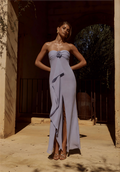 Fiora Strapless Maxi Dress - Sky Blue