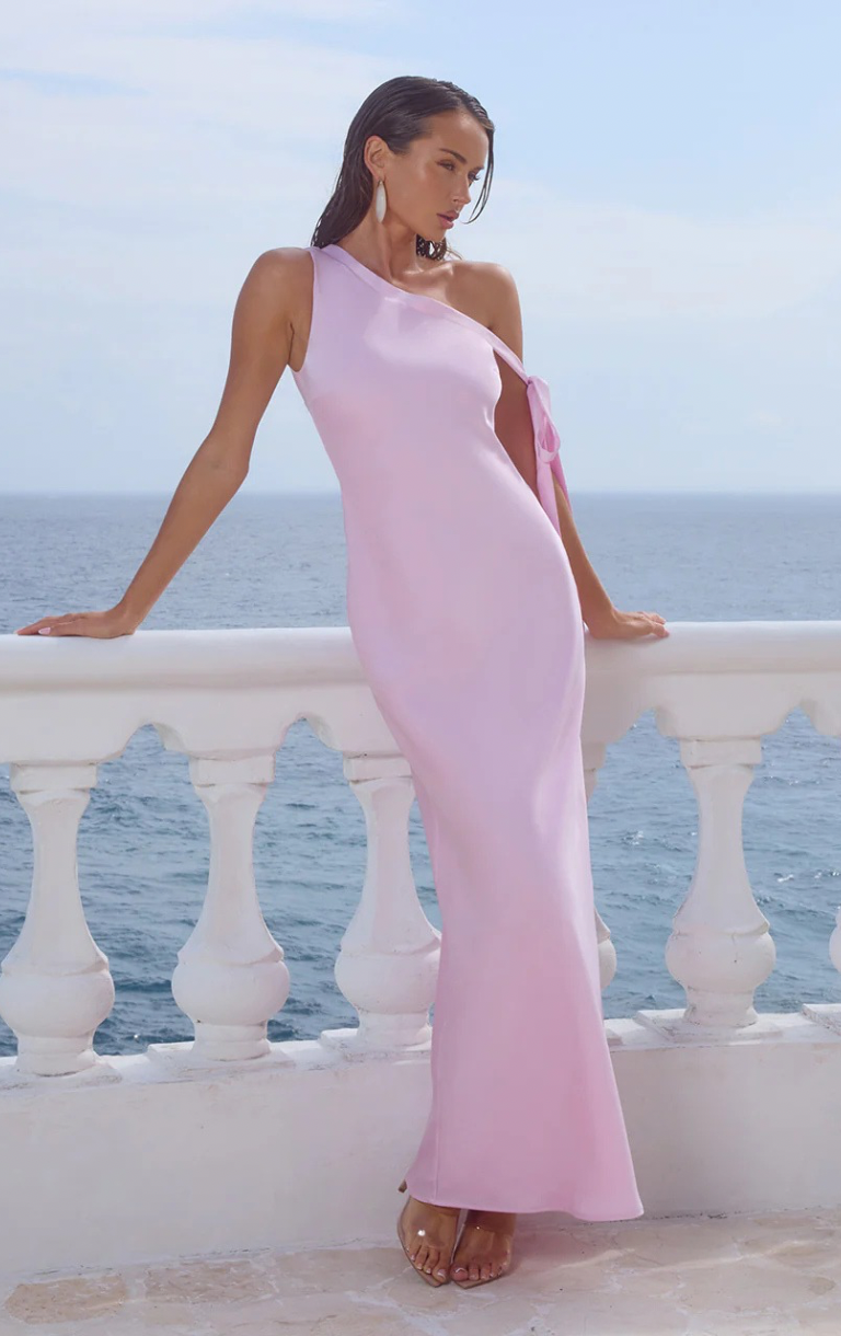 dusty pink dress south africa Dusty Pink Dress with Big Bow