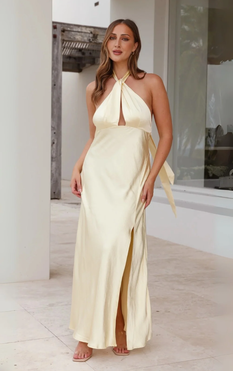 Amalia Maxi Dress - Yellow