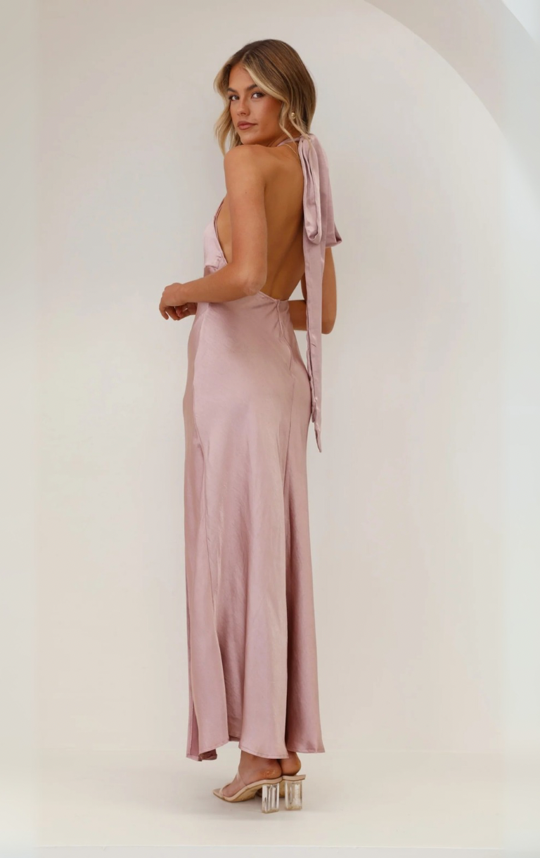 Amalia Maxi Dress - Dusty Pink