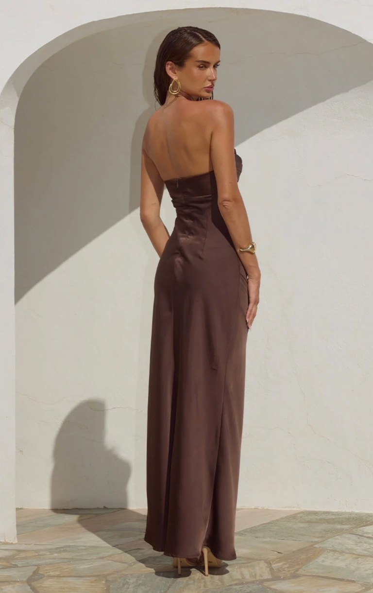 Madeleine Maxi Dress - Bitter Chocolate