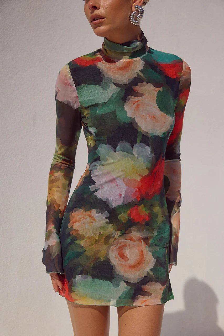 Jordi Mini Dress - Asha Print