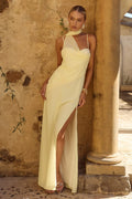 Liora Draped Scarf Maxi Dress - Butter