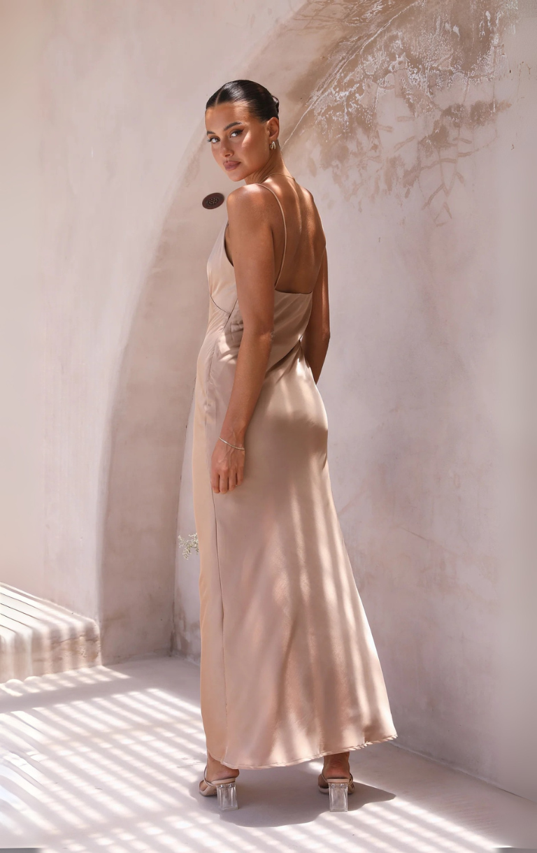 Ziah Maxi Dress - Latte