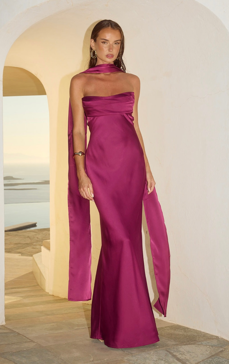 Madeleine Maxi Dress - Plum