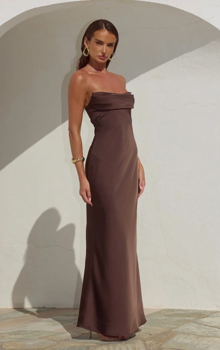 Madeleine Maxi Dress - Bitter Chocolate