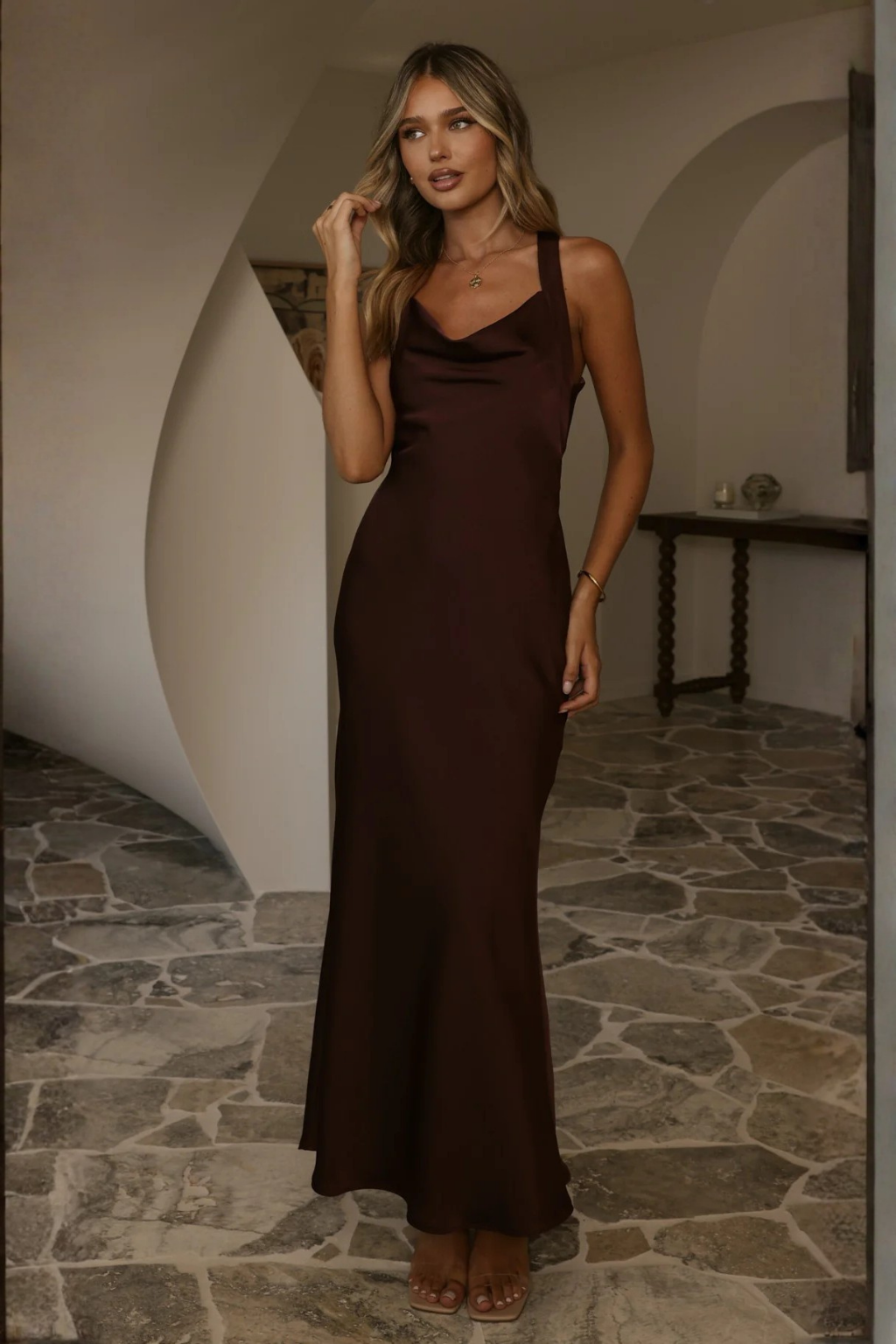 Eva Maxi Dress - Chocolate