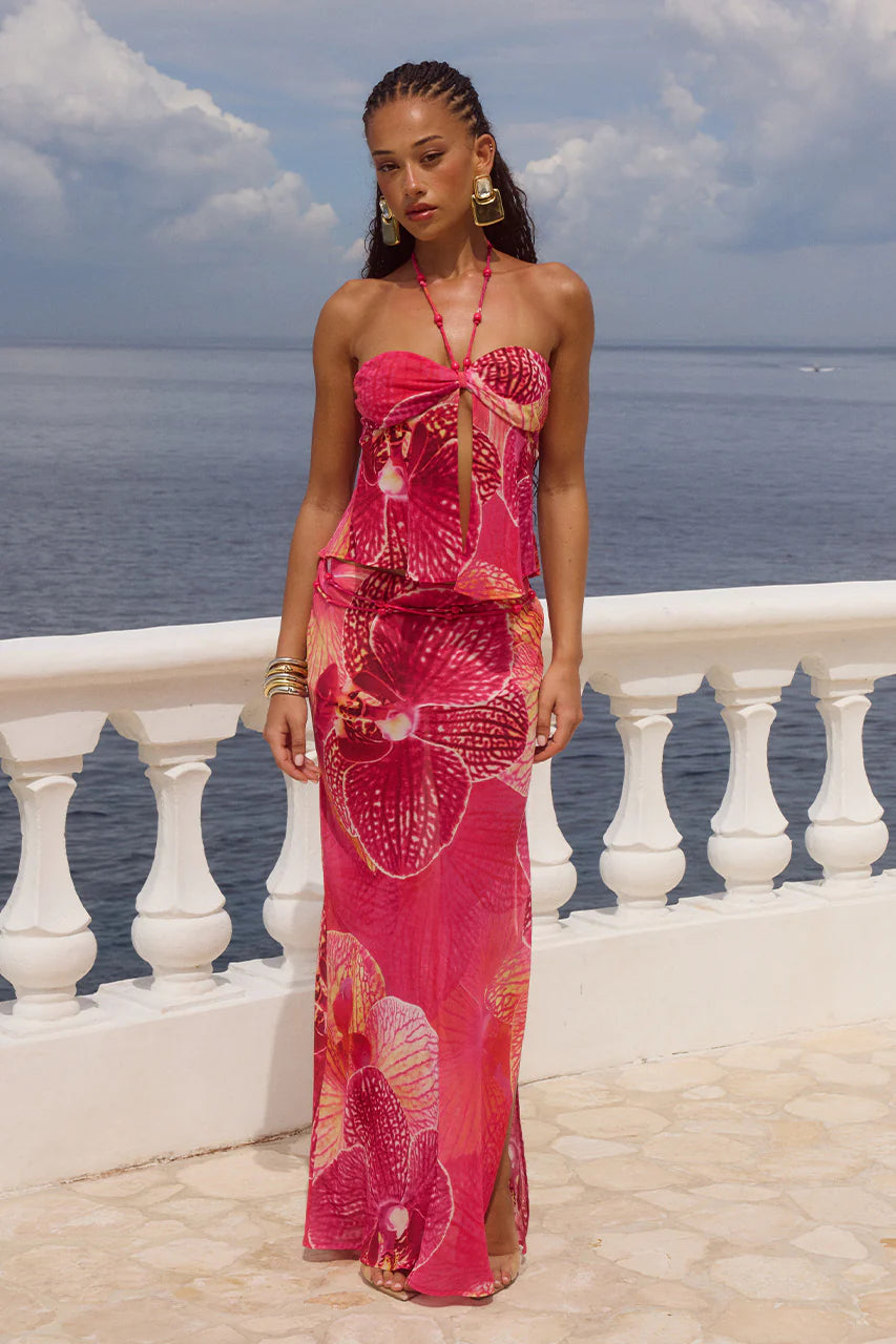 Brandy Maxi Skirt - Isabel Pink