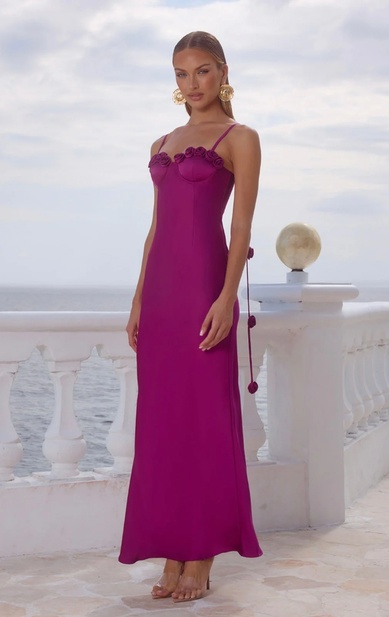 Lavena Maxi Dress - Plum
