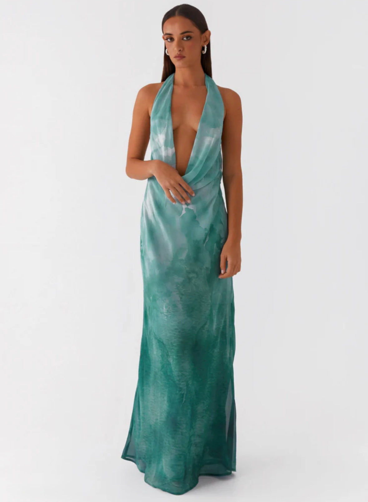 Andrea Maxi Dress - Blue Tie-Dye