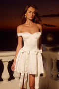 Aubrey Bow Mini Dress
