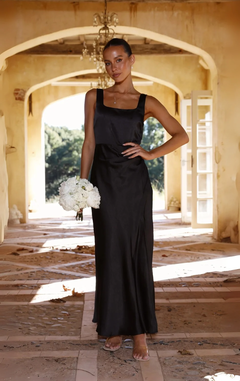 Alaria Maxi Dress - Black