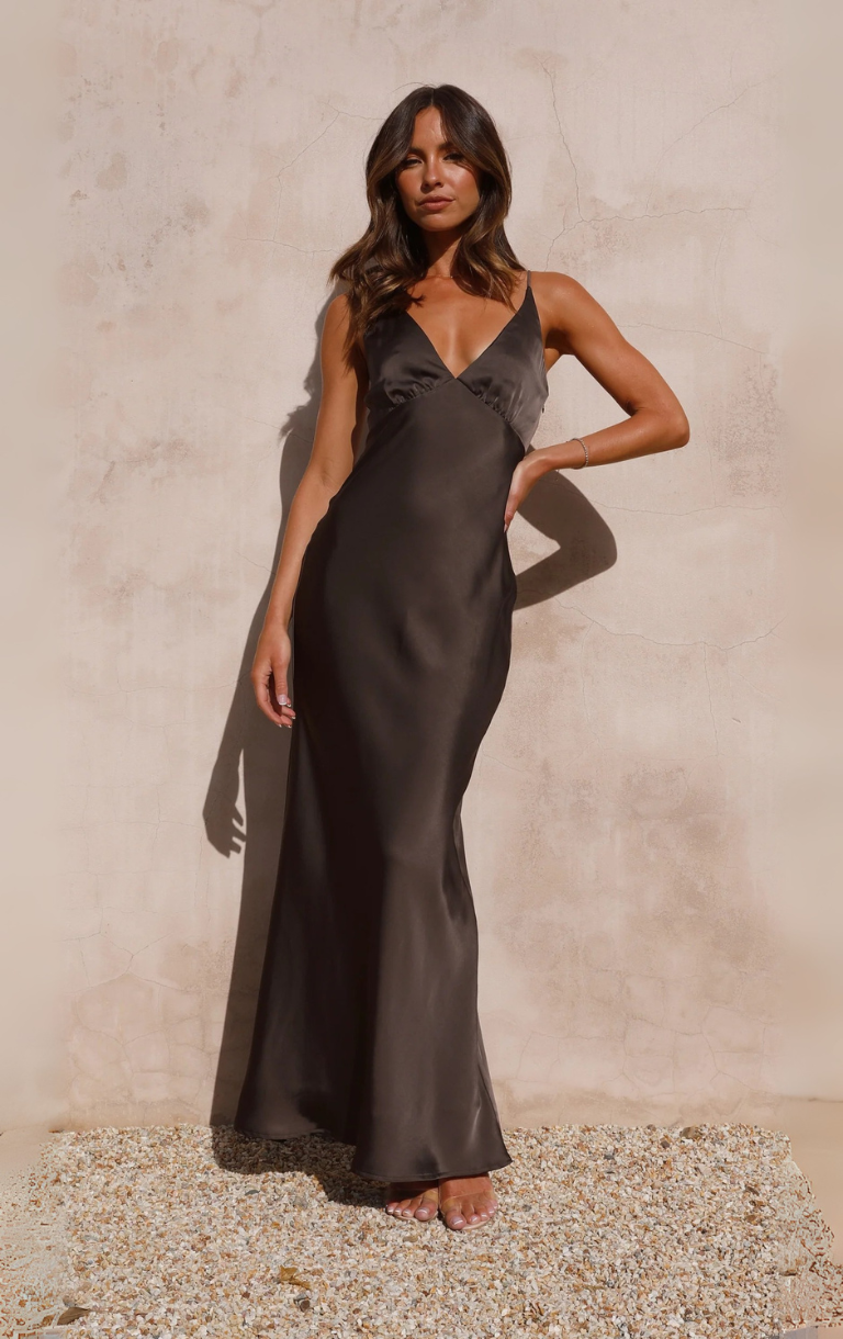 Ziah Maxi Dress - Espresso