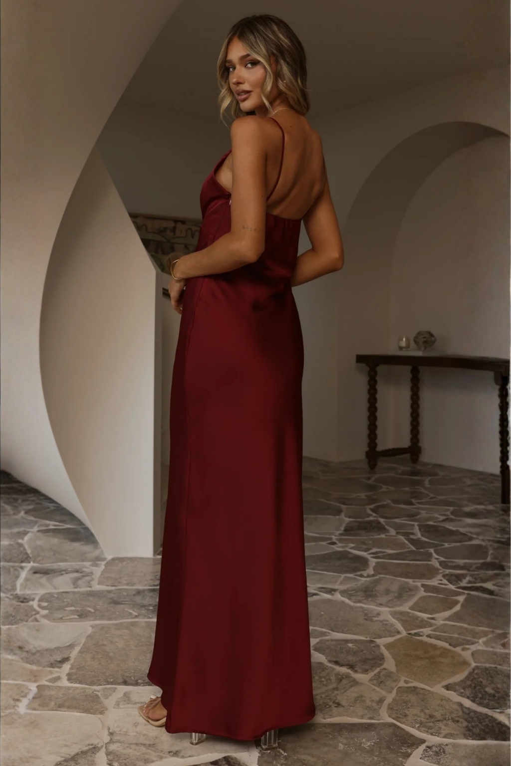 Ziah Maxi Dress - Wine