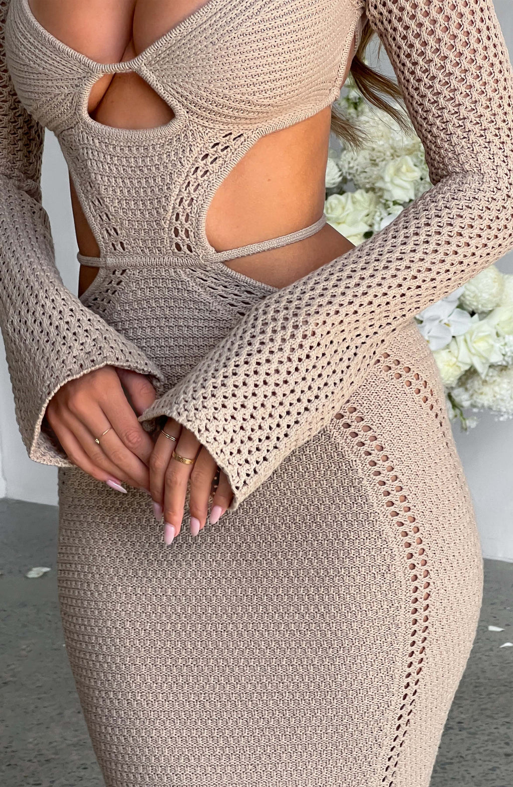 Moana Dress (Beige)