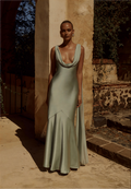 Gabriella Cowl Maxi Dress - Sage