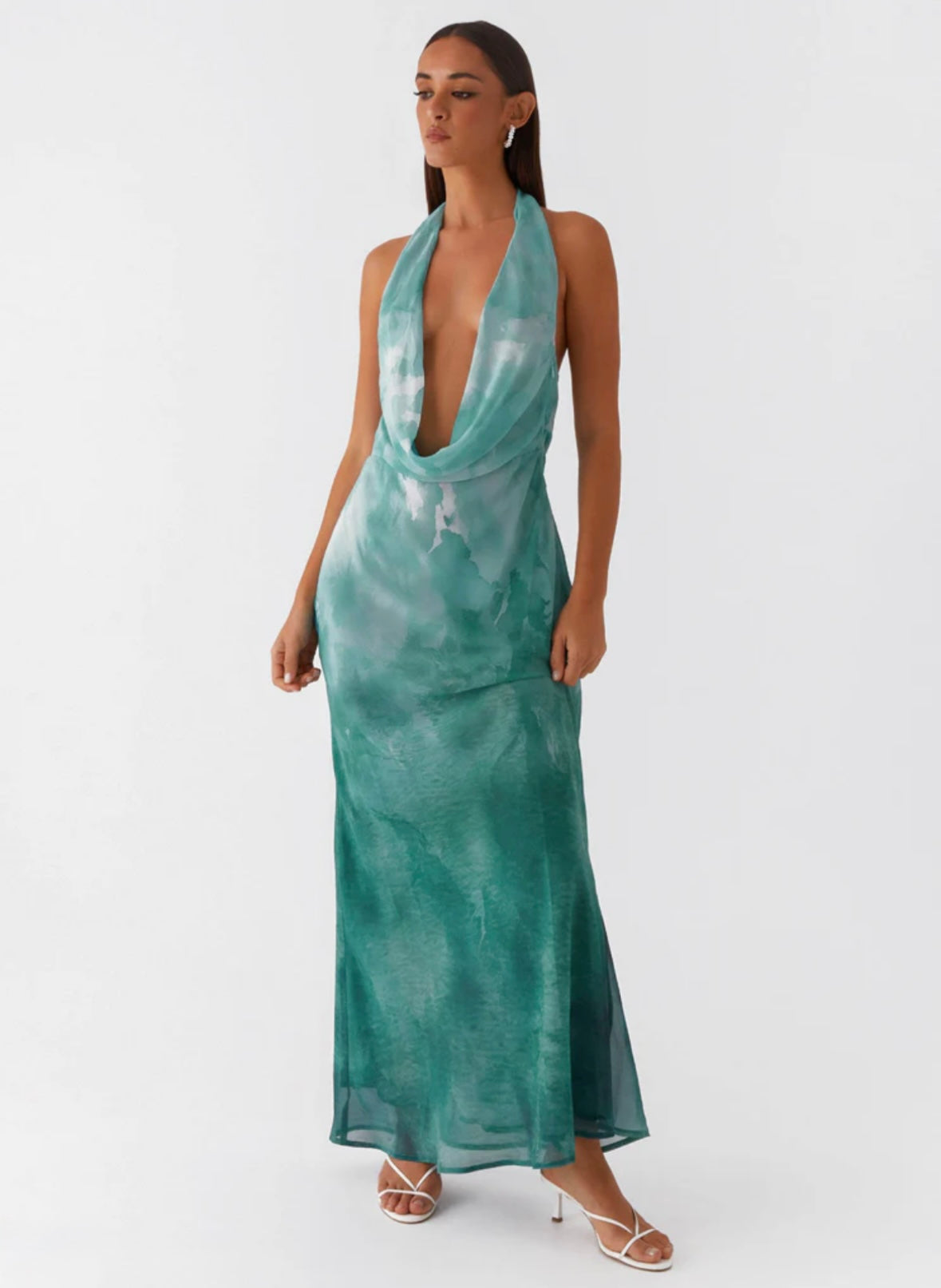 Andrea Maxi Dress - Blue Tie-Dye