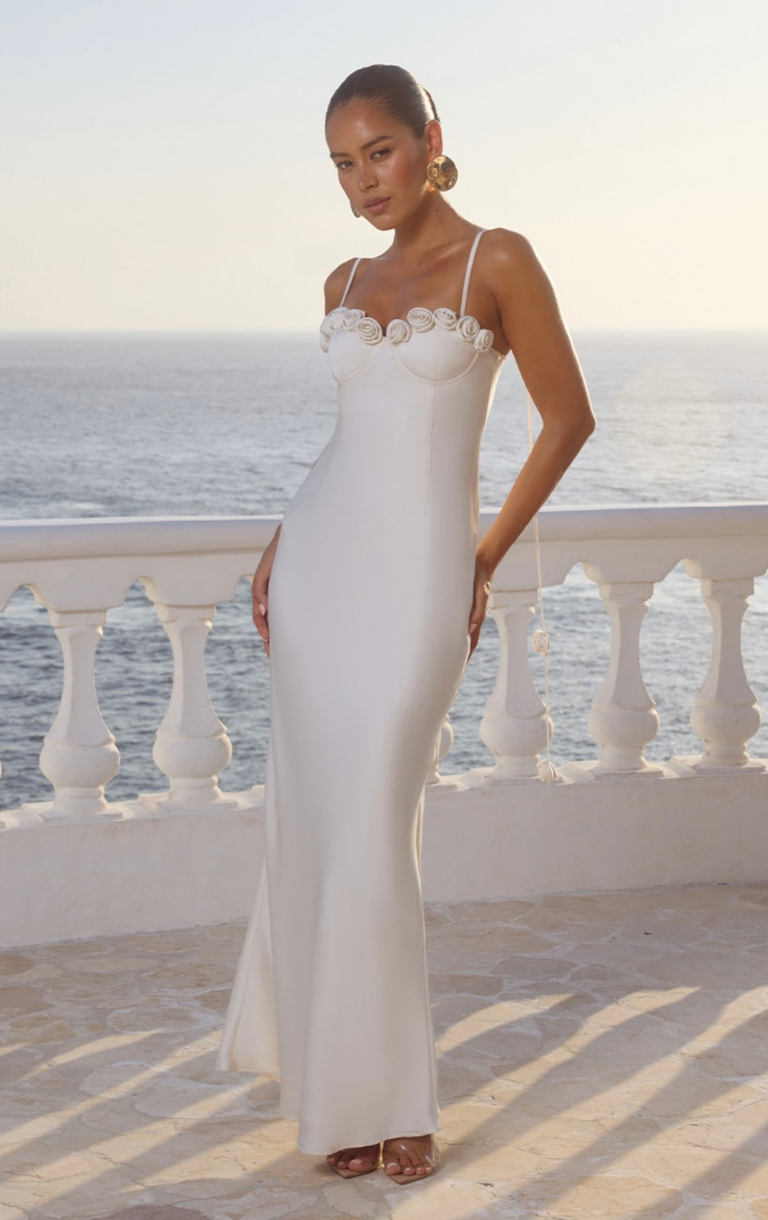 Lavena Maxi Dress - Pearl