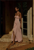 Fiora Strapless Maxi Dress - Pink