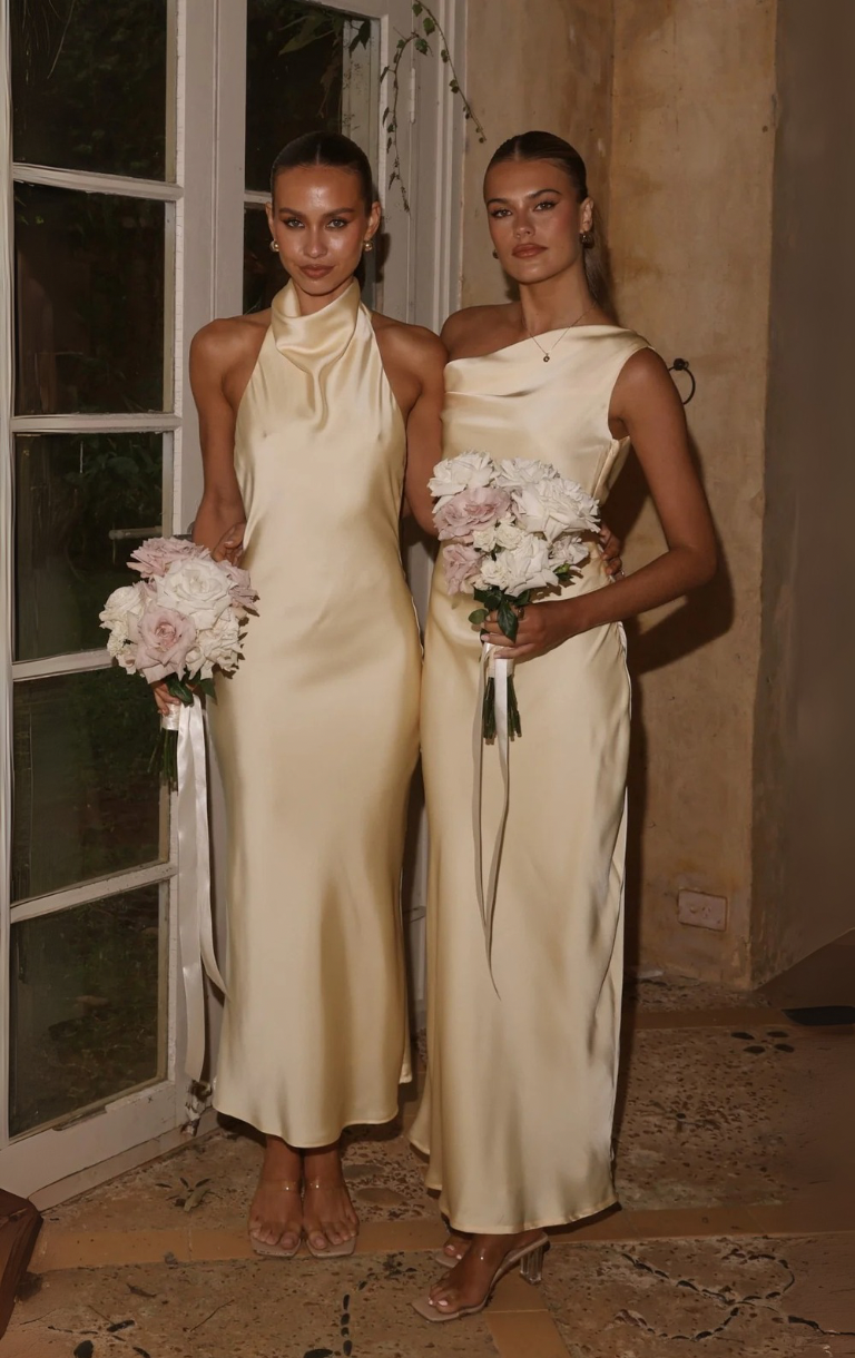 Rina Midi Dress - Yellow