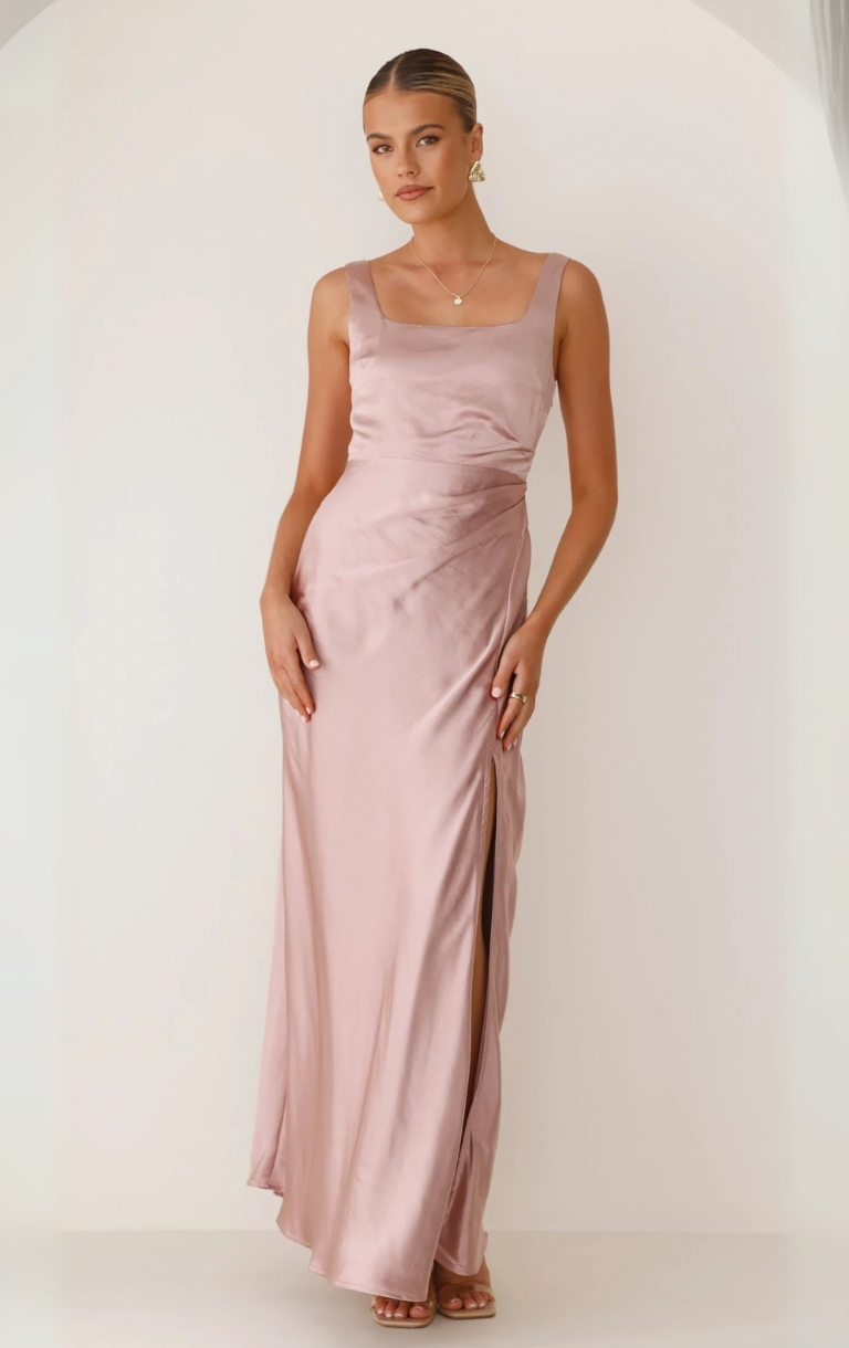 Alaria Maxi Dress - Dusty Pink