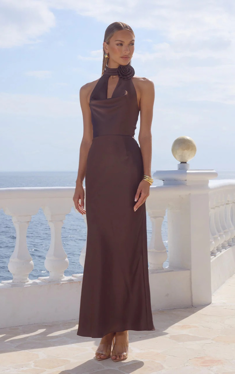 Estelle Maxi Dress - Bitter Chocolate