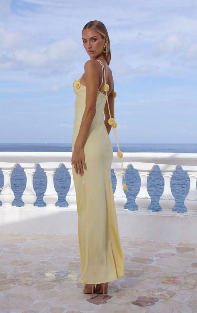Lavena Maxi Dress - Buttermilk