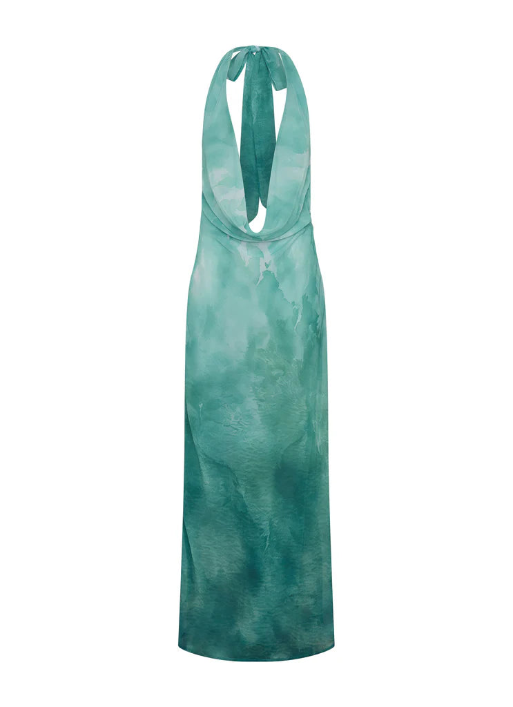 Andrea Maxi Dress - Blue Tie-Dye