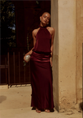 Liliette Halter Maxi Dress - Wine