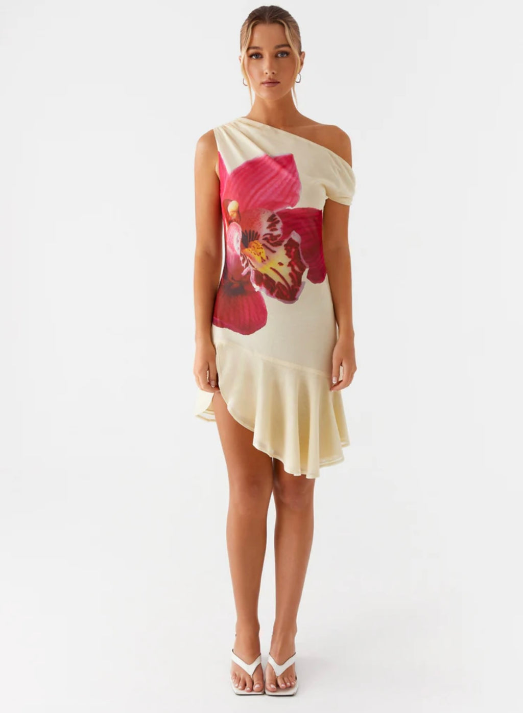 Kaylor Mini Dress - Apricot Floral