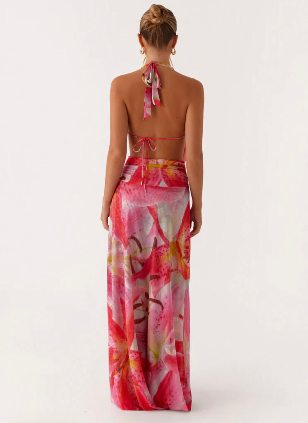 Rhodes Maxi Dress - Pink Floral