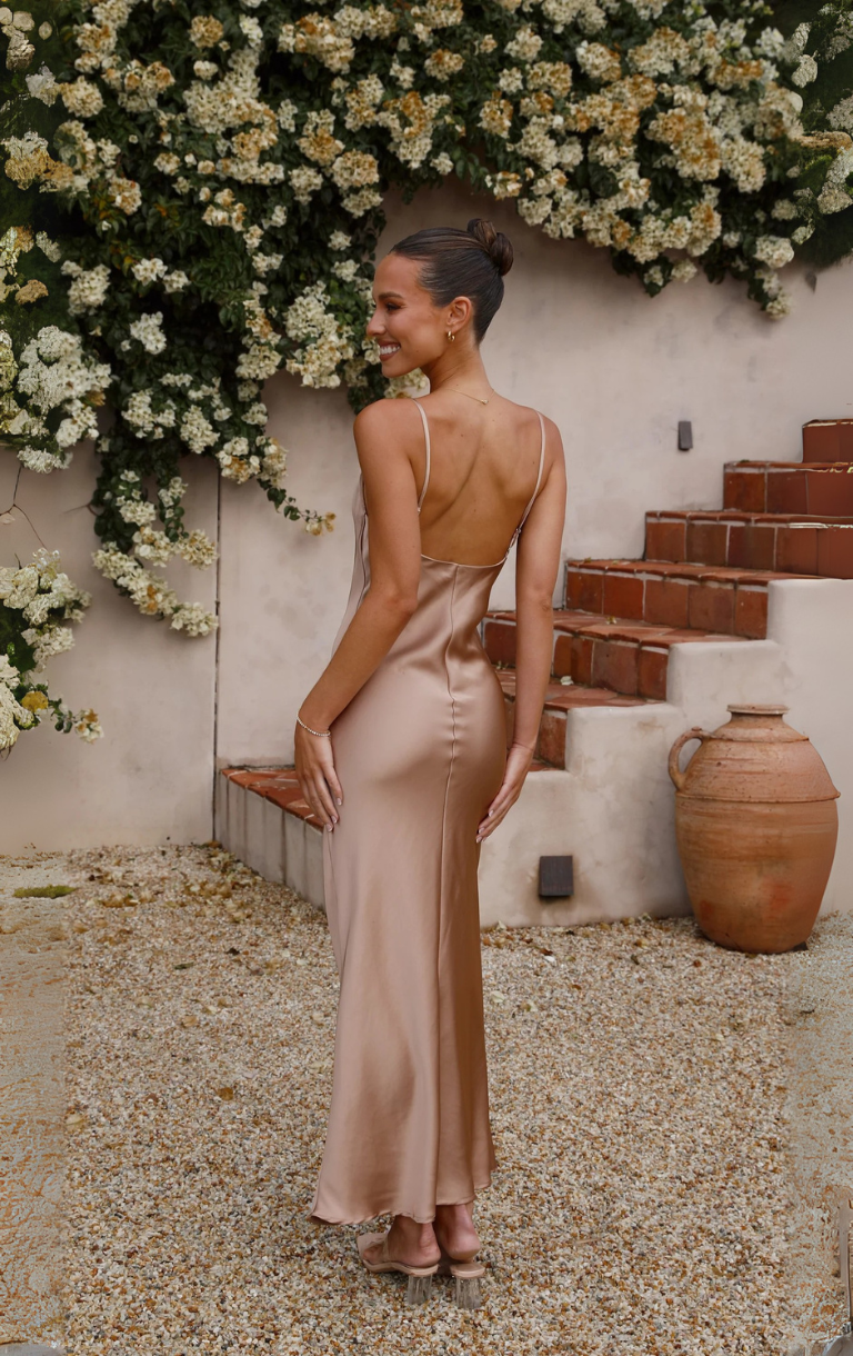 Willow Maxi Dress - Latte Dolce&Glamour Willow Maxi Dress - Latte Dolce&Glamour