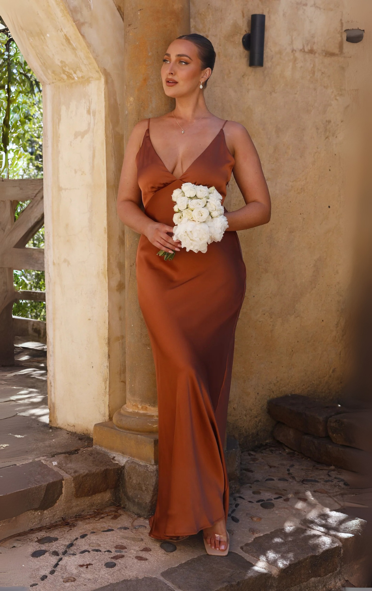 Ziah Maxi Dress - Copper