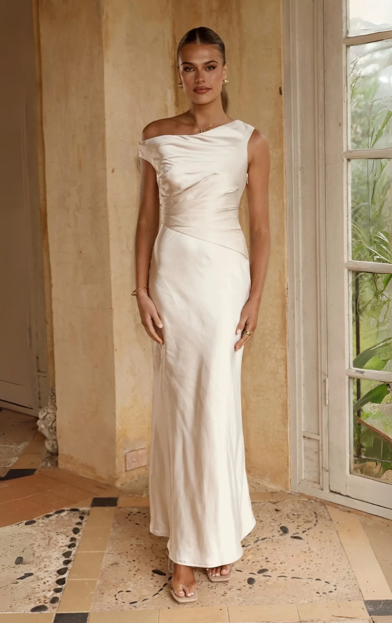 Auria Maxi Dress - Champagne