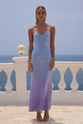 Niyah Maxi Dress - Ice Blue Ombre