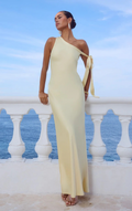 Viola One Shoulder Maxi Dress - Buttermilk