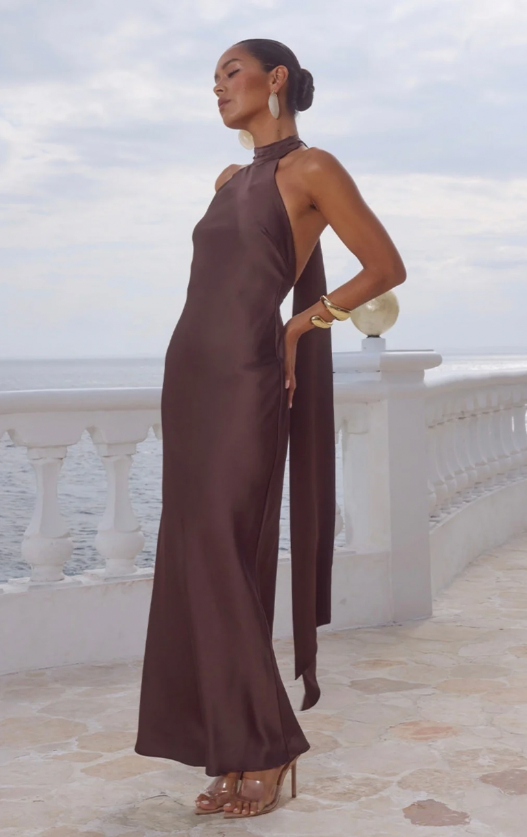 Arabelle Maxi Dress - Bitter Chocolate