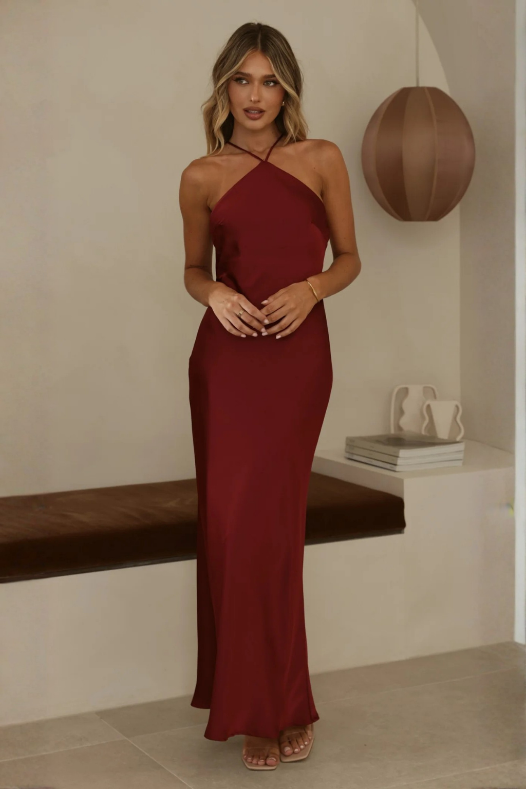 Chiara Maxi Dress - Wine